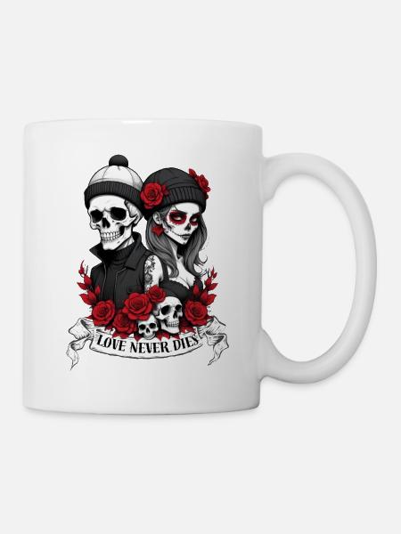 Love Never Dies - Tasse - Weiß