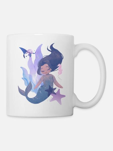 Meerjungfrau - Tasse - Weiß