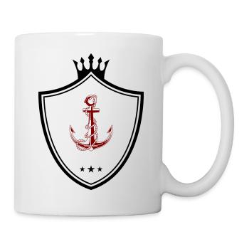 Coat of arms anchor - Mug - white - Right