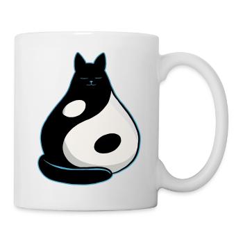 Chat YinYang - Mug blanc - blanc - Droite