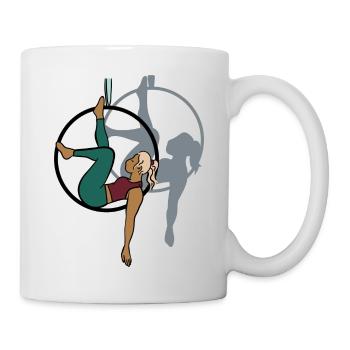 Aerial Hoop Illustration - Tasse - Weiß - Rechts