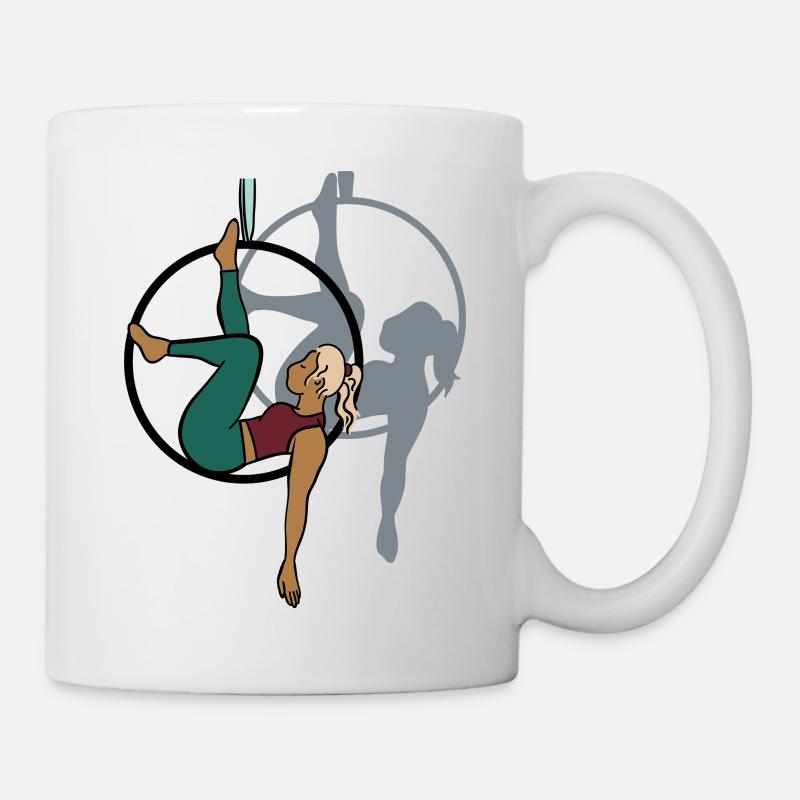 Aerial Hoop Illustration - Tasse - Weiß