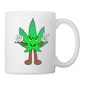Der Bloom - Weed Cannabis Stoned Hanf Marihuana - Tasse - Weiß - Rechts