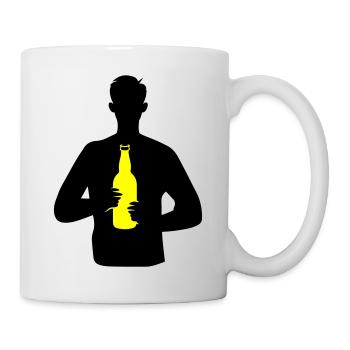 Trinken Party Bier - Tasse - Weiß - Rechts