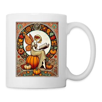 Lecture Fée d’automne - Mug blanc - blanc - Droite
