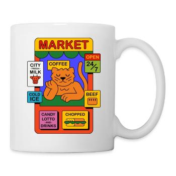 Cat in the store - Mug - white - Right