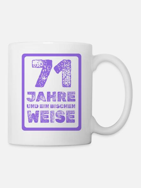 Alter 71 - Tasse - Weiß