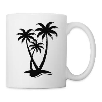 Palmiers 2 - Mug blanc - blanc - Droite