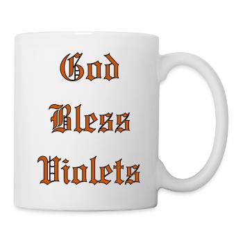 GodBlessViolets - Tasse - Weiß - Rechts