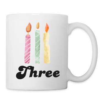 3rd Anniversary Candle - Mug - white - Right