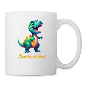 kleiner Dino - Tasse - Weiß - Rechts