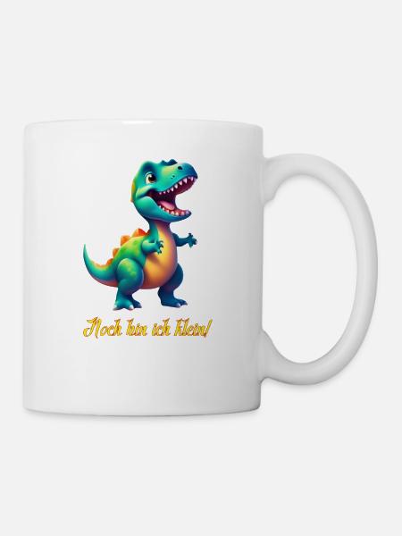 kleiner Dino - Tasse - Weiß