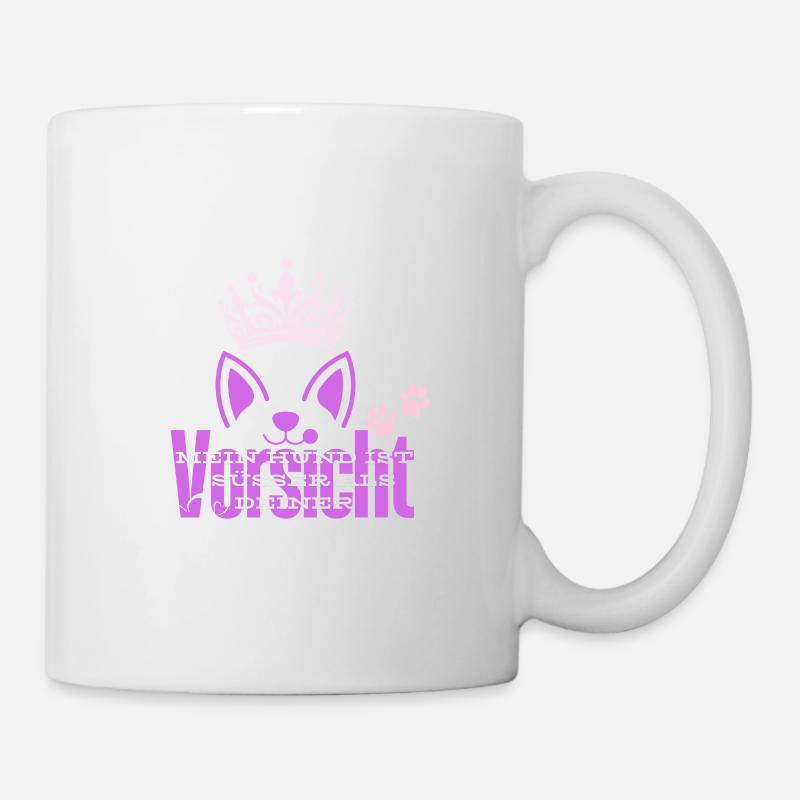 Vorsicht - Tasse - Weiß