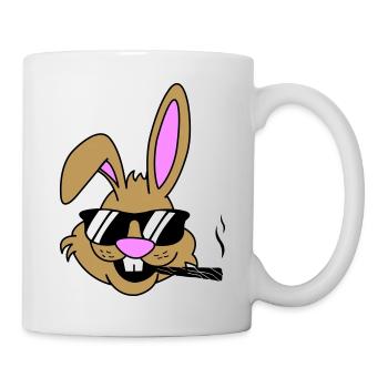 Articulation de lapin - Mug blanc - blanc - Droite
