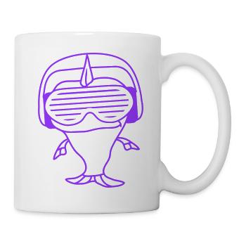 Fête Poisson Sous-marin Animaux de mer Musique Club Fun - Mug blanc - blanc - Droite