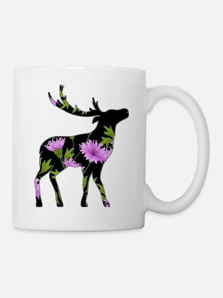 Cerf - Mug blanc - blanc