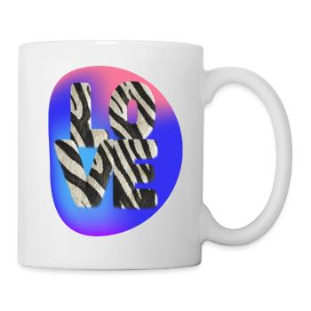 Paares passendes Liebesherz-Design-romantisches Geschenk - Tasse - Weiß - Rechts
