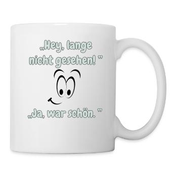 « Longtemps sans voir » - Mug blanc - blanc - Droite