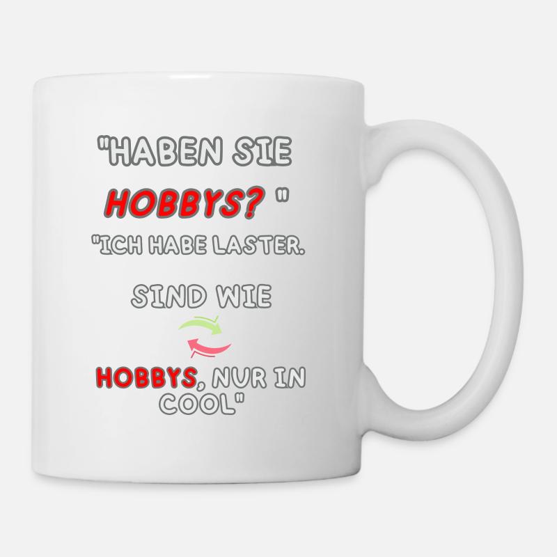 « Des vices plutôt que des passe-temps » - Mug blanc - blanc