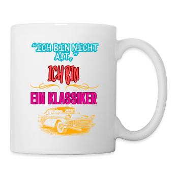 « JE NE SUIS PAS VIEUX, JE SUIS UN CLASSIQUE » - Mug blanc - blanc - Droite