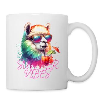 Alpaca Llama Summer - Mug - white - Right