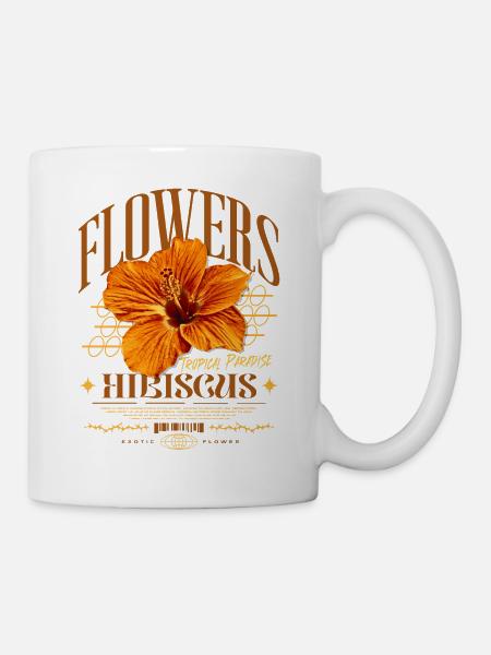 Fleur d’hibiscus Fleur d’hibiscus - Mug blanc - blanc