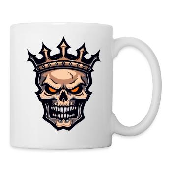 Couronne Royale Squelette - Mug blanc - blanc - Droite