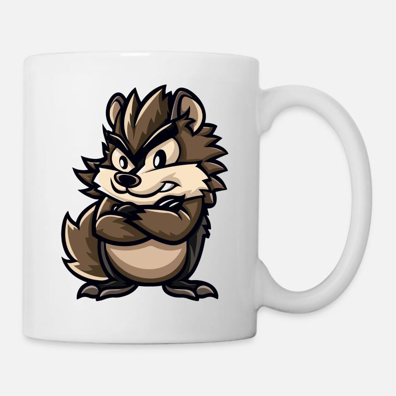 hérisson - Mug blanc - blanc