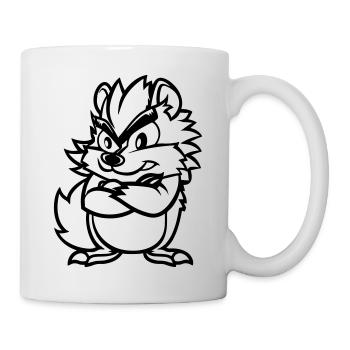hérisson - Mug blanc - blanc - Droite