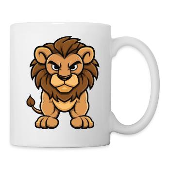 lion - Mug blanc - blanc - Droite