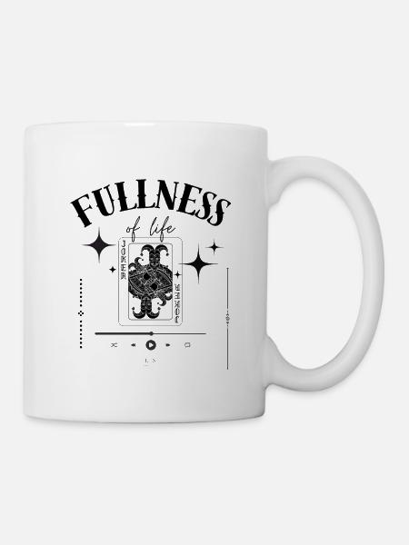 Fullness of Life - Leben in Fülle Play Repeat - Tasse - Weiß