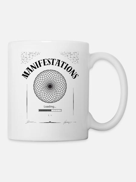 Manifestation loading black/white - Tasse - Weiß