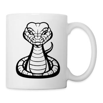 schlange - Tasse - Weiß - Rechts