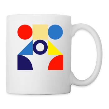 « Conception de cercle de motif » - Mug blanc - blanc - Droite