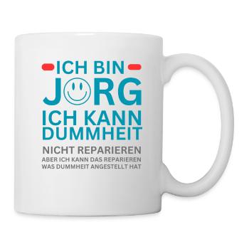 "Ich bin Jörg" - Tasse - Weiß - Rechts