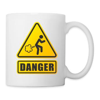 Danger de pet - Mug blanc - blanc - Droite