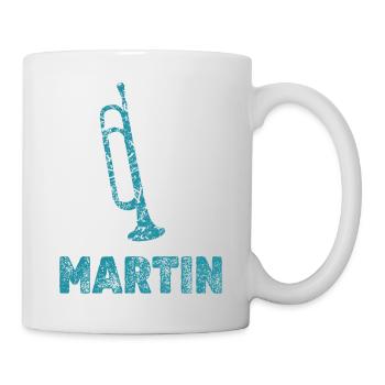 Martin en tant que fanfare - Mug blanc - blanc - Droite