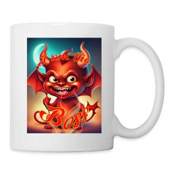 I am the Bo.. - Tasse - Weiß - Rechts