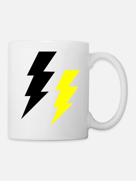 blitze thunder - Tasse - Weiß