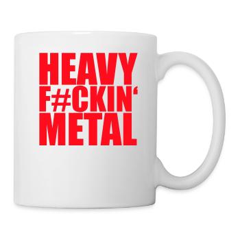 Heavy F#ckin' Metal Hard Rock Music Graffiti Spray - Mug - white - Right