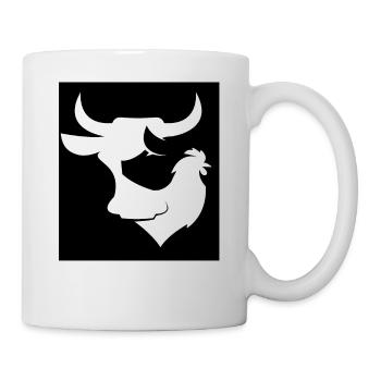 Respect Animals Silhouettes Beef, Pig, Chicken - Mug - white - Right
