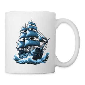 Voilier - Mug blanc - blanc - Droite