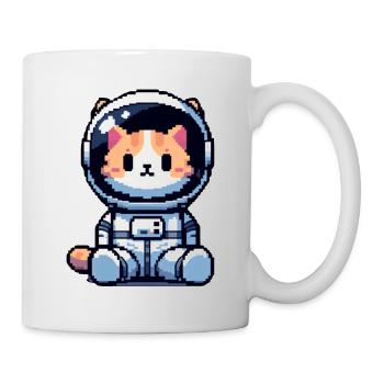 Cosmic Cat Entdecker - Tasse - Weiß - Rechts