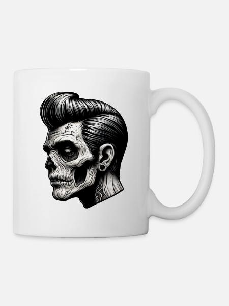 Rockabilly Zombie Vibes - Tasse - Weiß