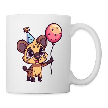 Hyène Anniversaire Bébé - Mug blanc - blanc - Droite