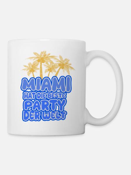 Urlaub Miami - Tasse - Weiß