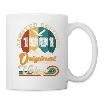 Original 1981 Vintage Édition limitée Cadeau - Mug blanc - blanc - Droite