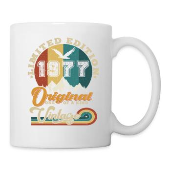 Original 1977 Vintage Limited Edition Geschenk - Tasse - Weiß - Rechts