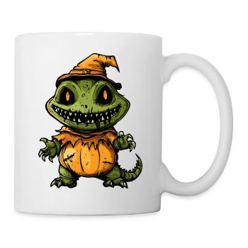 Alligator Halloween Drôle Zombie - Mug blanc - blanc - Droite