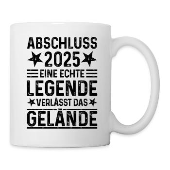 Abschluss 2025 Eine Legende verlässt das Gelände - Tasse - Weiß - Rechts